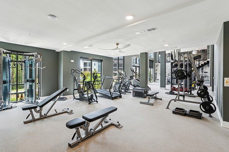 Two-Story Fitness Center with Cardio, Resistance & Free Weights