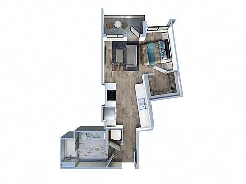 Floor plan Studio-C1