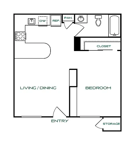 Floor plan E1 Renovated