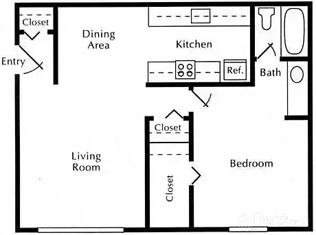 Floor plan 1X1