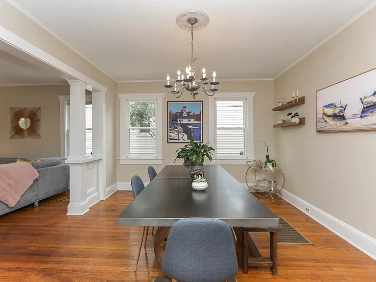 Room for an oversized dining table or to use as a multi-use room