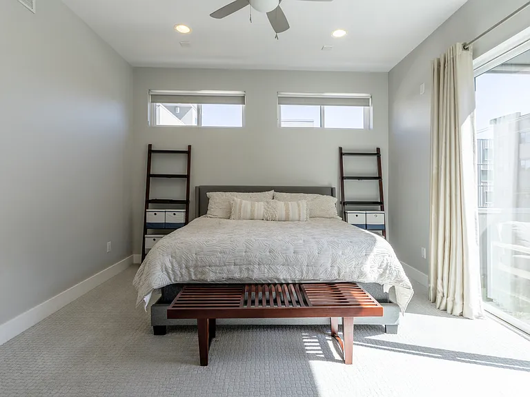 3rd Level Primary Bedroom with attached Patio