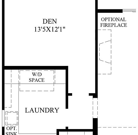 Optional Alternate Laundry Room