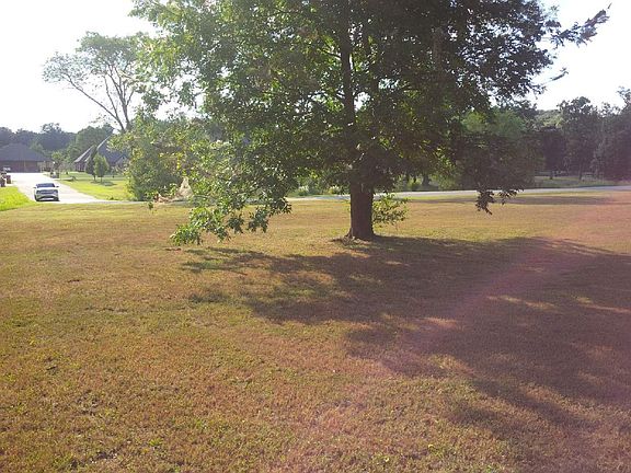 North end of lot past tree