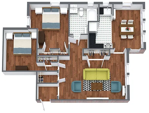 Floor plan 2 Bedroom