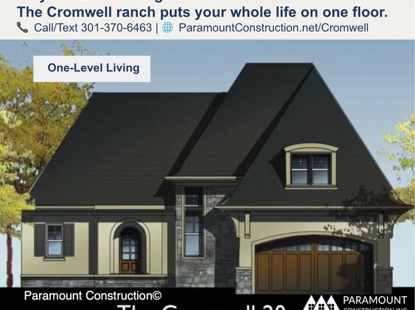 Cromwell - Luxury Ranch, All on One Level Plan, PCI - 22180