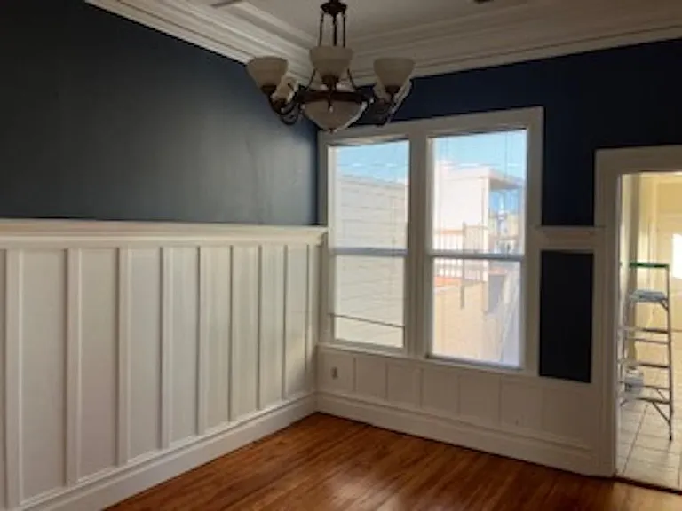Living room (during painting).