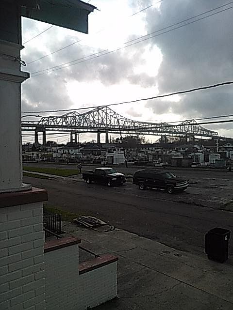 this is the view from your front porch the Crescent City Connection