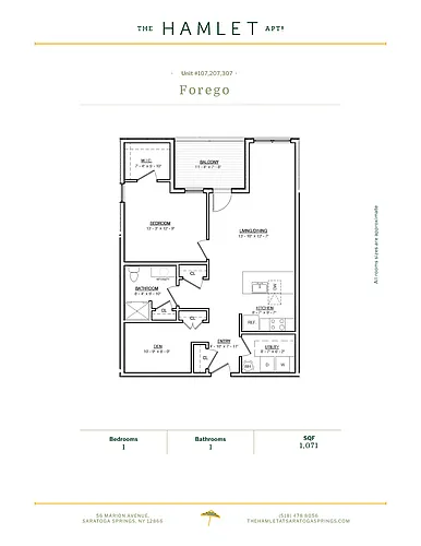 Floor plan Forego