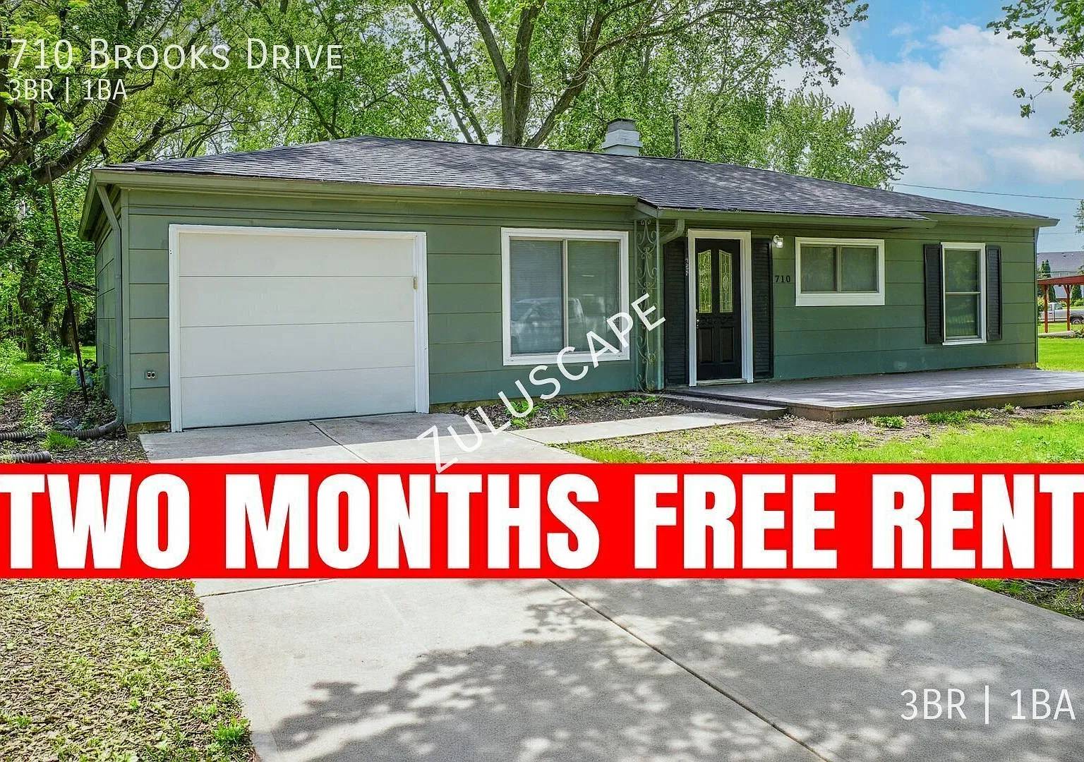 2 Free Month Rent!710 Brooks Drive / Newly Rehabbed 3/1 Ranch — Photo 1