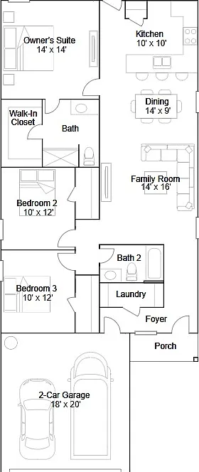 3 bed, 1461 sqft, $1,695 — Photo 3