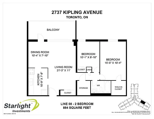 Floor plan 2 Bedroom