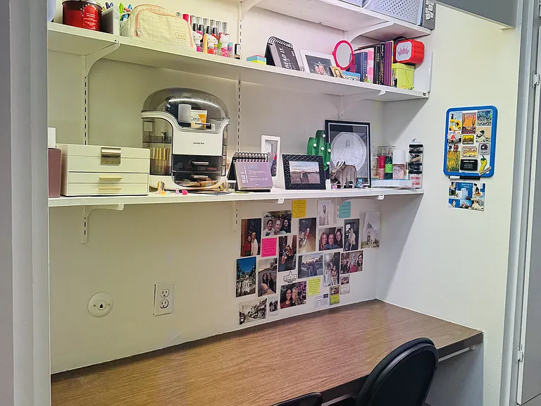 Experience productivity in style with this thoughtfully designed workstation nook.