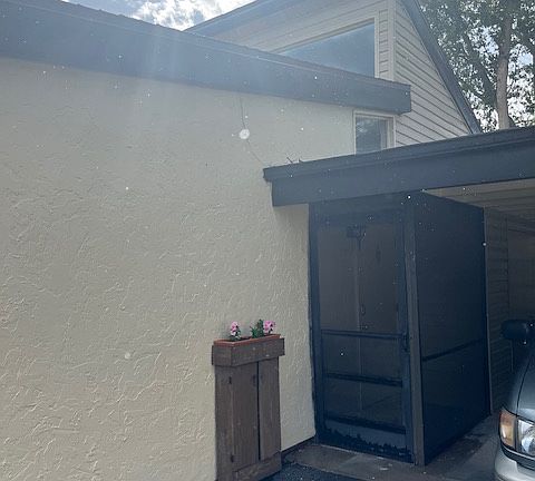 Front entrance off carport