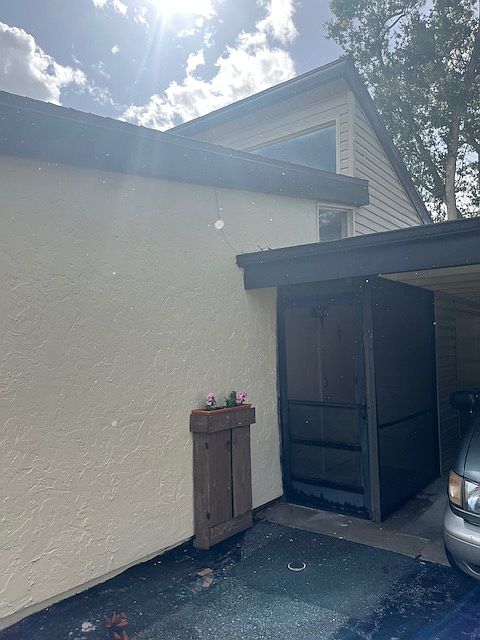 Front entrance off carport