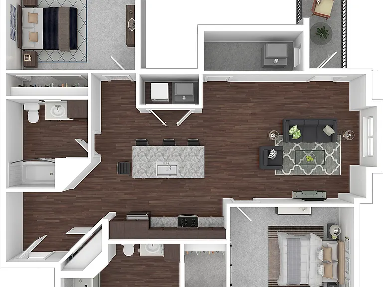 B2 3D Floor plan B2 3D Floor plan
