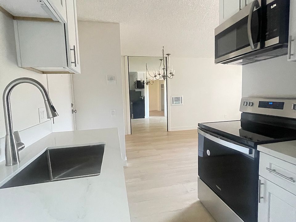 New cabinets and sink in the kitchen