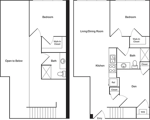 Floor plan 2x2+Den - A