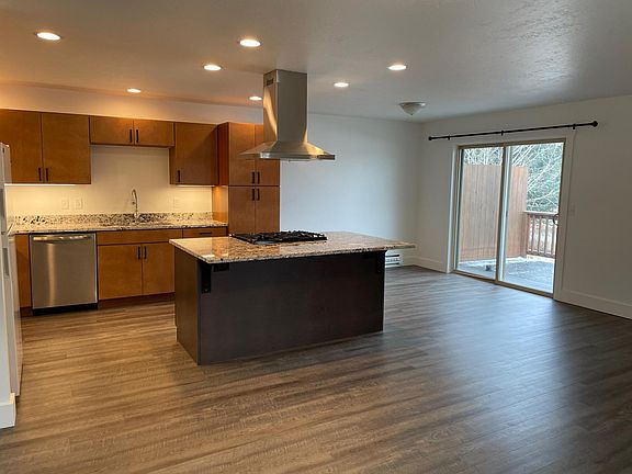 Dining area with deck access