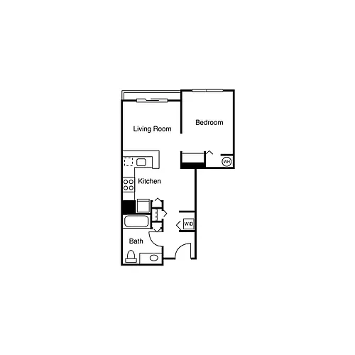Floor plan Studio F