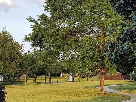 Park area in front of house