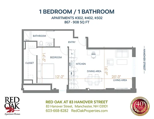 Floor plan 1 Bedroom