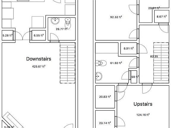Condo Layout upstairs and down