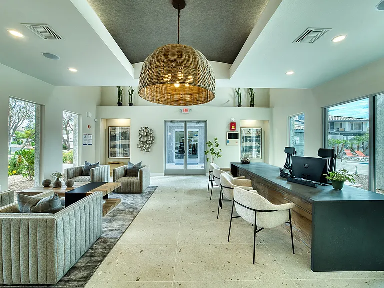 Modern Welcome Lobby with Gathering Spaces
