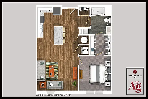 Floor plan 1 BED