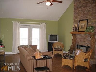 2 STUNNING STACKED STONE FIREPLACES