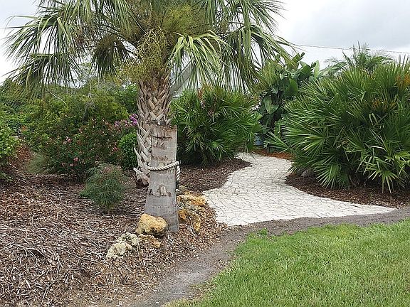 left side yard entrance