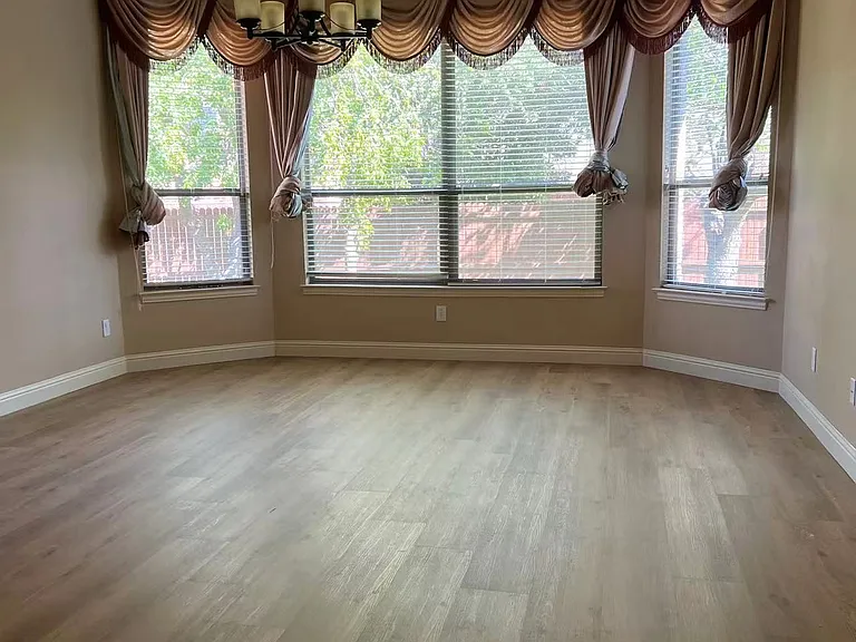 Master Bed with new floor