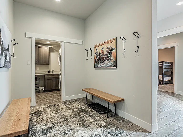 Ground Level - Mudroom with Laundry in Background
