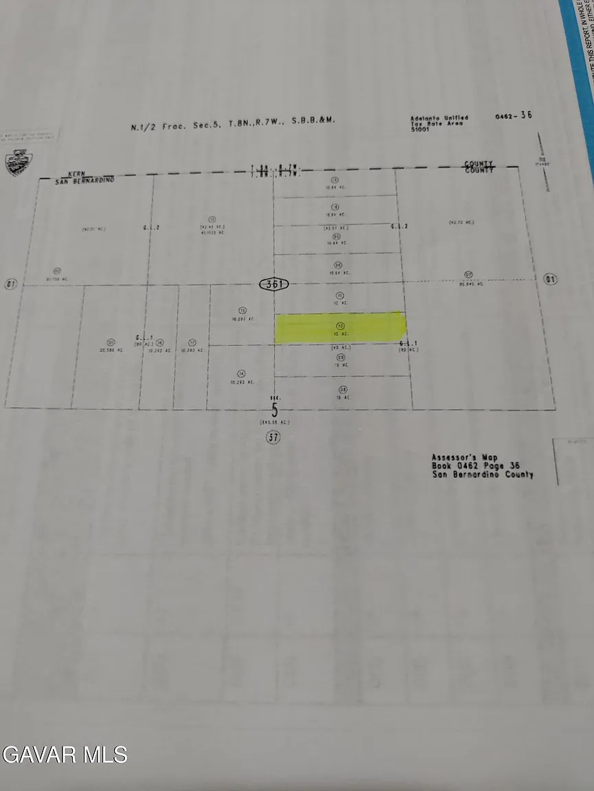 Vacant Land Apn 462 #361-10-0000 photo 1