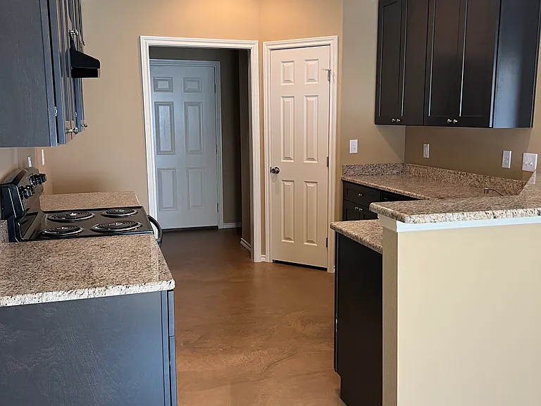 Kitchen view from dining area.