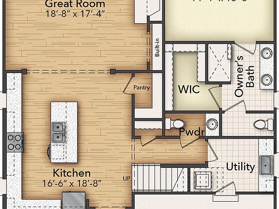 First Floor w Utility Sink in