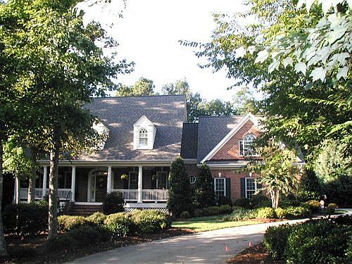 Exterior Fron of home on .92 acre culdesac lot.