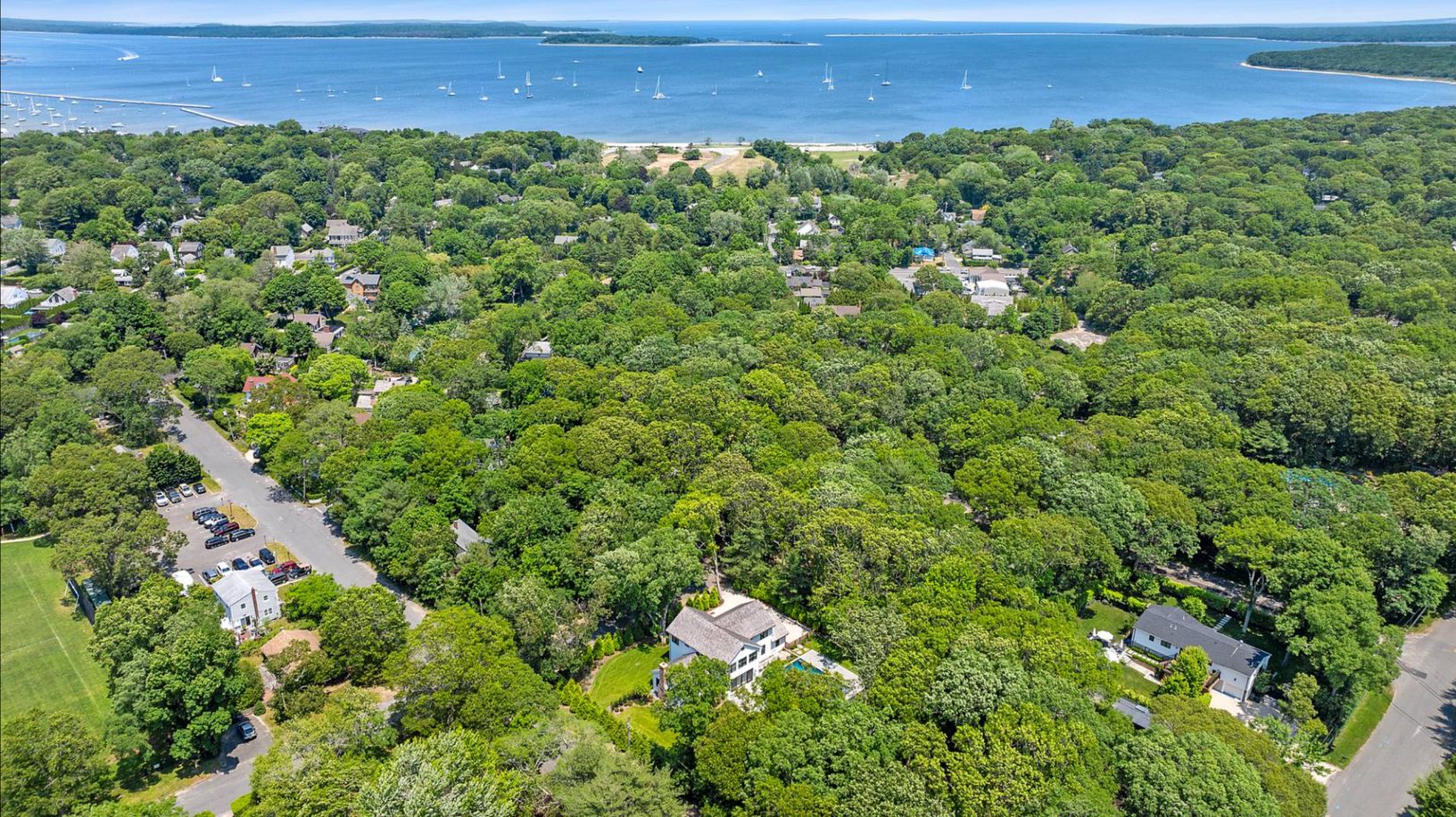  Aerial w/ Village and Harbor in far ground