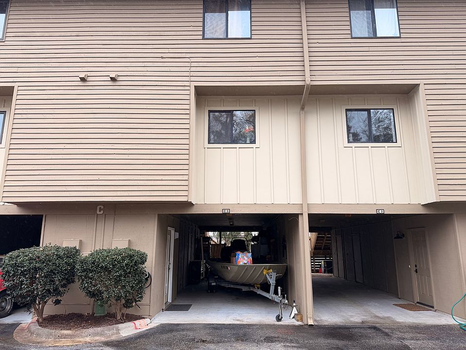 Unit C3 carport from the parking area.