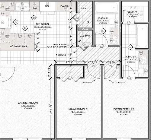 Floor plan 2 Bedroom