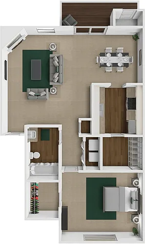 Floor plan The Pine Bluff