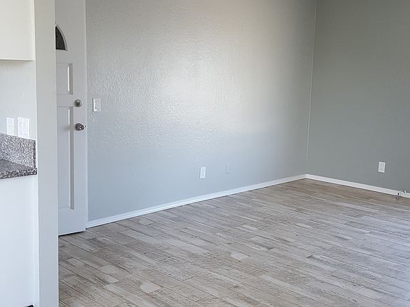 Entry door leading to living room
