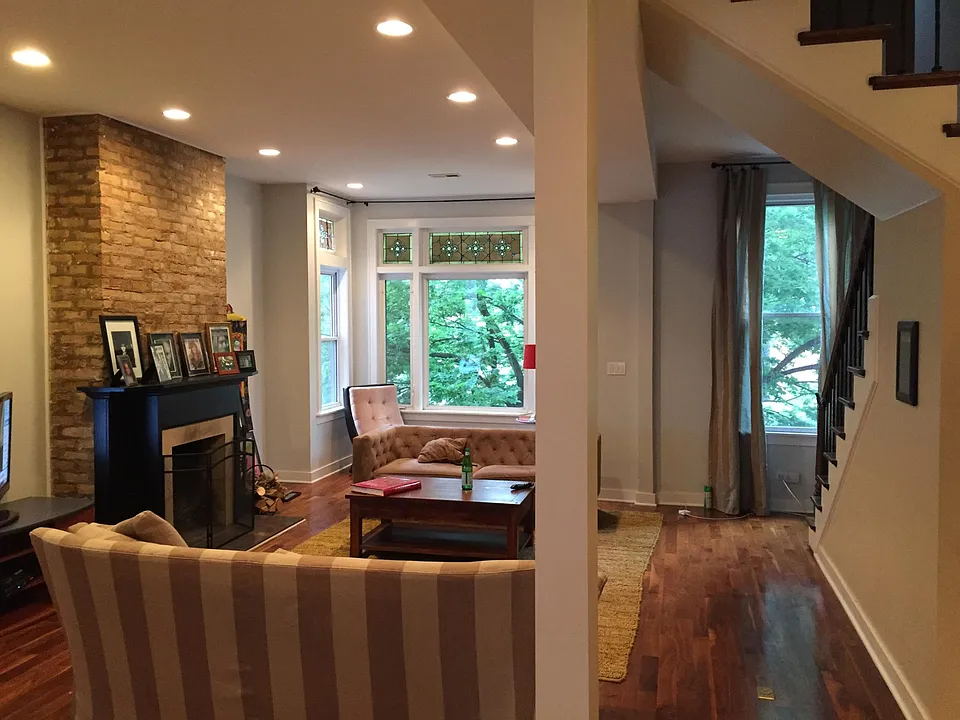 Living room view from the back looking south (3rd FL)