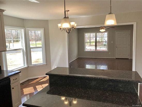 Kitchen open into living room