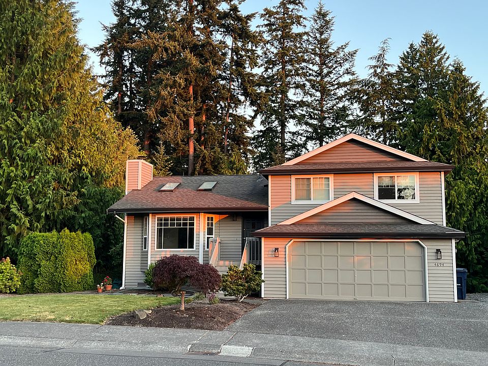 Front yard of tri-level home
