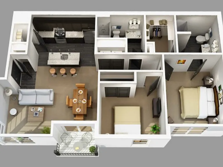 22M- 2 Bed, 2 Bath 22M- 2 Bed, 2 Bath