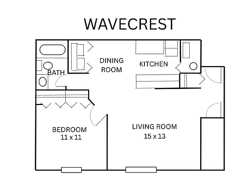 Floor plan Wavecrest - Upgrade