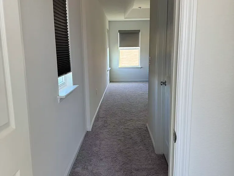 master bedroom hallway to bathroom
