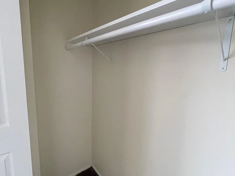 Even to closet shelving and rod are new!