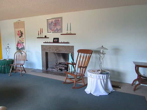 Living room with fireplace